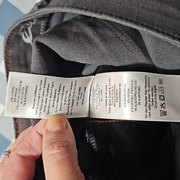 Eddie Bauer Grey Elysian Slightly-Curvy High-Rise Slim Straight Pant - Picture 12 of 16